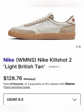Nike Killshot 2 Women's Sneakers in White and Light Tan